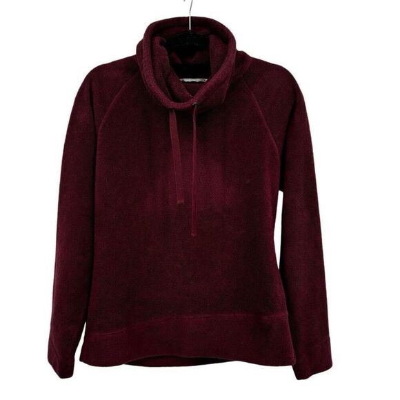 Horny Toad Turtleneck Fleece Pullover Burgundy Size Medium - Picture 1 of 7